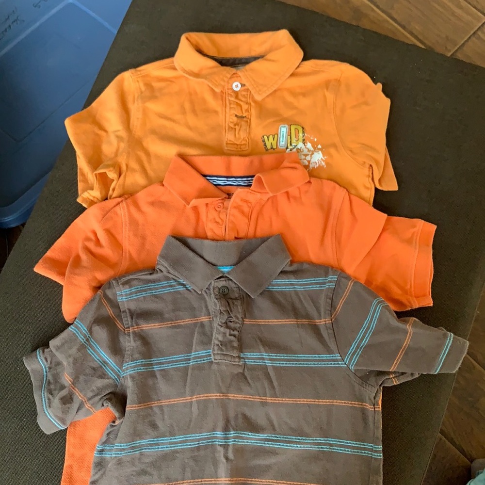 Three boys golf shirts